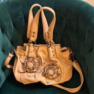 Super Cute Jessica Simpson Women’s Floral Accent Shoulder Bag in Light Pink